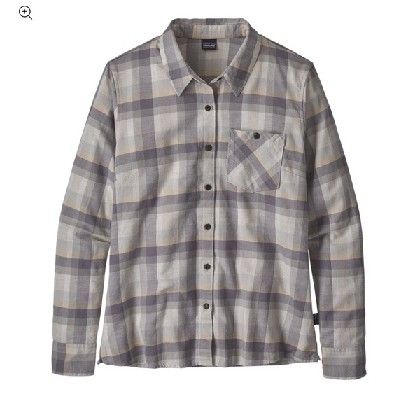Patagonia® Worn Wear Women’s Heywood Flannel Shirt in Drifter Gray Size 8 - Picture 1 of 7